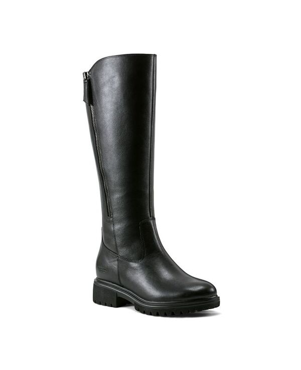 ロックポート レディース シューズ ブーツ・レインブーツ Rockport Women's Ivette Waterproof Casual Boots Black Leather ブラック｜ReVida 店