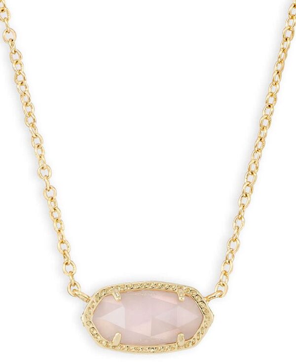 ケンドラスコット レディース アクセサリー ネックレス・チョーカー・ペンダントトップ レース Kendra Scott 14K Gold Plated Elisa Pendant Necklace Rose Quartz ゴールド|ReVida 店