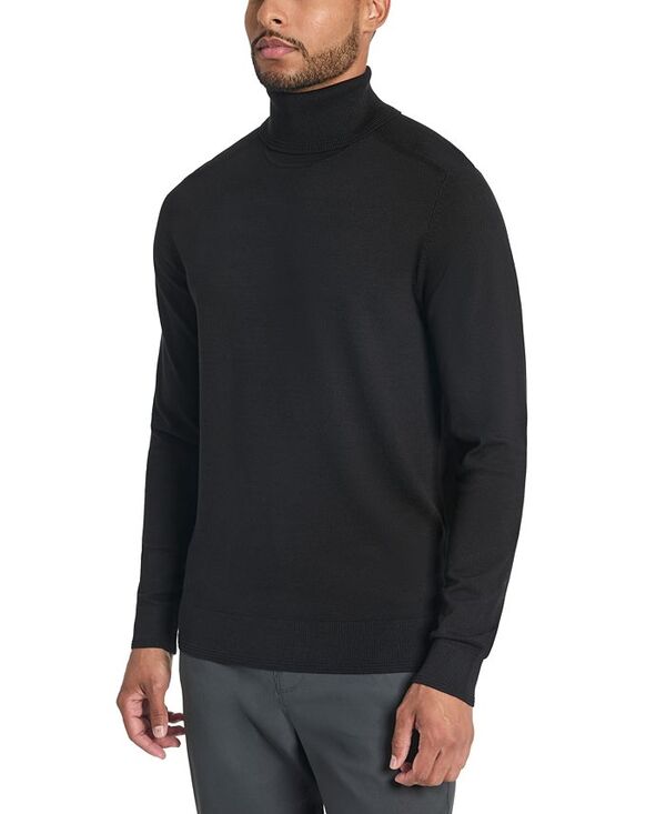 ケネスコール メンズ アウター ニット・セーター タートルネック セーター Kenneth Cole Men's Slim-Fit Turtleneck Sweater Black ブラック
