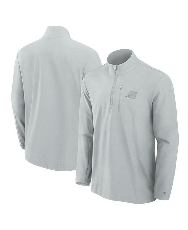 ファナティクス メンズ アウター ジャケット・ブルゾン ジャケット Fanatics Men's Gray Miami Dolphins Front Office Woven Quarter-Zip Jacket Gray グレー