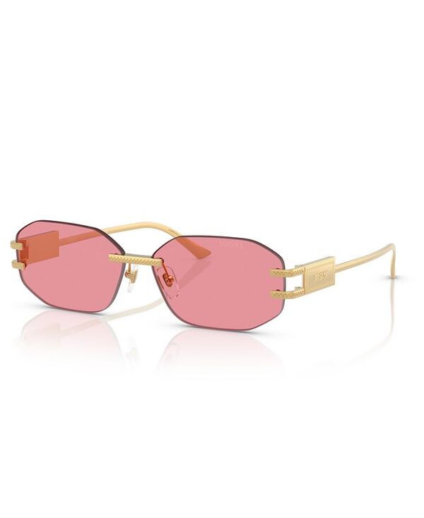 ヴェルサーチ レディース 付属物 サングラス・アイウェア Versace Women\u0027s Sunglasses VE2274 Gold/pink さくら色