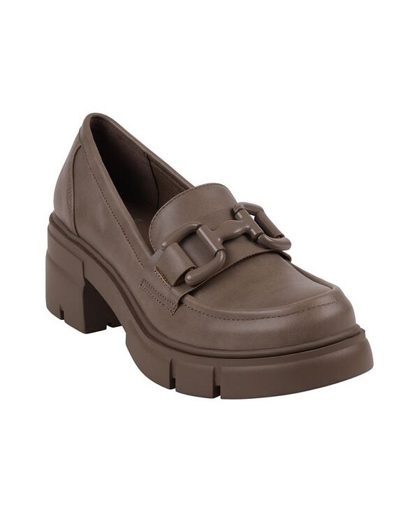 ジーシーシューズ レディース シューズ パンプス プラットホーム 置き目毛革 GC Shoes Women\u0027s Caesar Lug Sole Platform Loafers Taupe トープ レディース靴-靴-パンプス