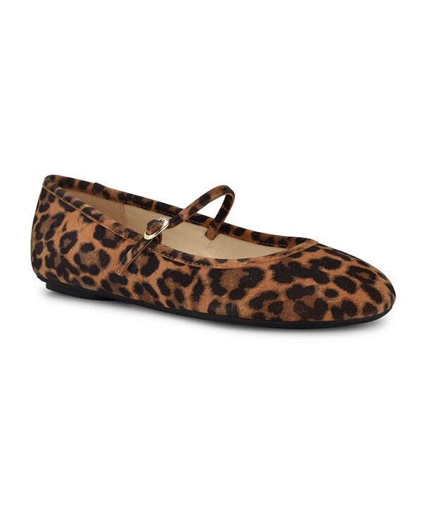 ナインウェスト レディース シューズ パンプス Nine West Women's Classik Round Toe Dress Ballet Flats Leopard Suede アニマル｜ReVida 店