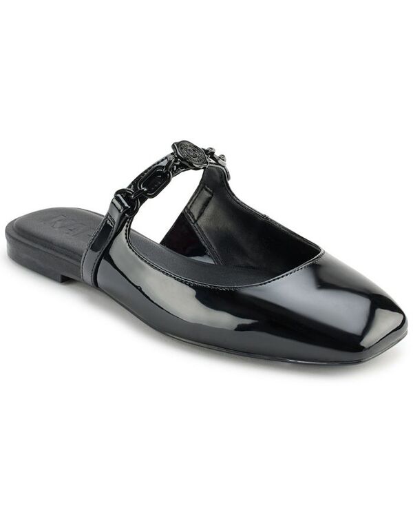 カール ラガーフェルド レディース シューズ パンプス KARL LAGERFELD PARIS Women's Zilla Square Toe Mule Flats Black ブラック