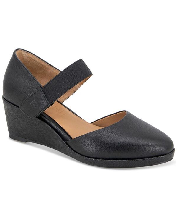 ジェントルソウルズ レディース シューズ パンプス Gentle Souls Women's Oriana Wedge Pumps Black Leather ブラック