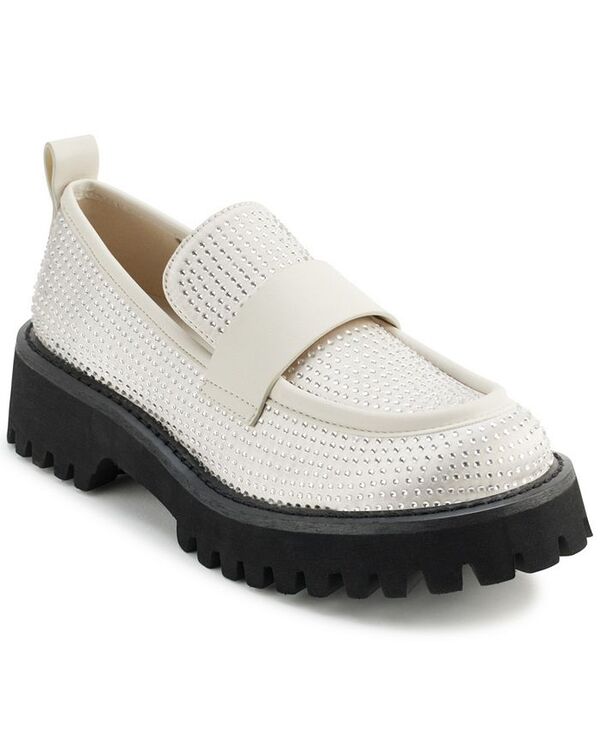 カール ラガーフェルド レディース シューズ パンプス ローファー KARL LAGERFELD PARIS Women's Grady Almond Toe Loafers Soft White ホワイト