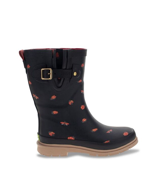 ウエスタンチーフ レディース シューズ ブーツ・レインブーツ Western Chief Women's Lucky Ladybug Mid Rain Boot Black ブラック｜ReVida 店