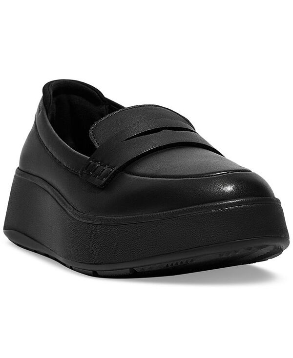 フィットフロップ レディース シューズ パンプス レザー ローファー FitFlop Women's F-Mode Leather Flatform Loafer Flats All Black ブラック