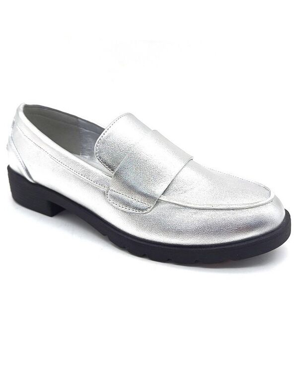 ケネスコール レディース シューズ パンプス ローファー Kenneth Cole Reaction Women's Fern Slip On Loafers Silver シルバー|ReVida 店