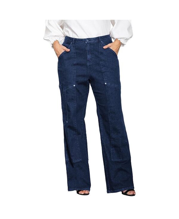 スタンダーズ アンド プラクティス レディース ボトムス デニムパンツ ハイウエスト ジーンズ Standards & Practices Women's High Waist Utility Performance Jeans Dark rinse