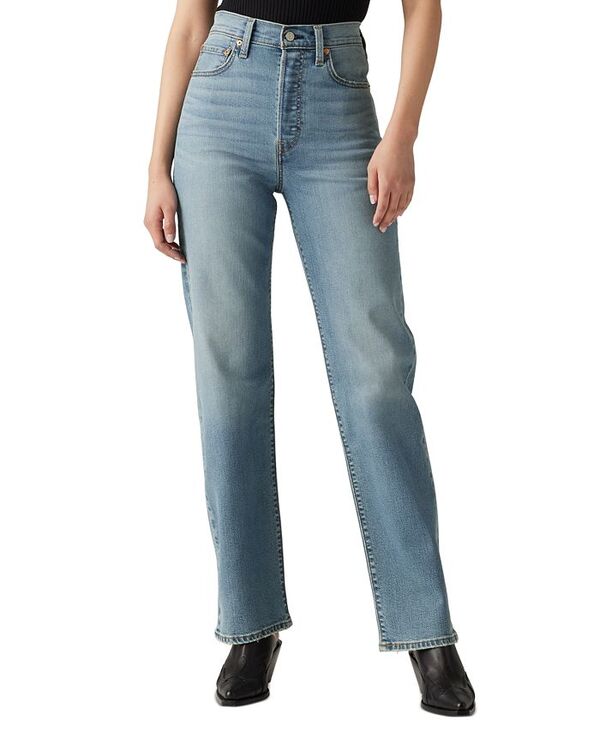 リーバイス レディース ボトムス デニムパンツ ジーンズ Levi's Women's Ribcage High-Rise Straight-Leg Jeans Ringing Be 14,026円