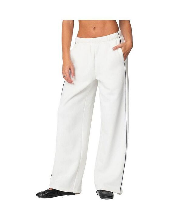 アディクテッド レディース ボトムス カジュアルパンツ パンツ スウェットパンツ Edikted Women's Autumn Sweatpants White ホワイト｜ReVida 店