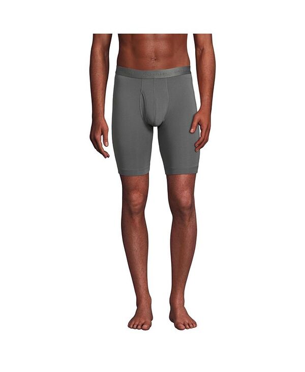ランズエンド メンズ アンダーウェア ボクサーパンツ Lands' End Men's Longer Flex Performance Boxer Brief 3 pack Warm graphite グラファイト|ReVida 店