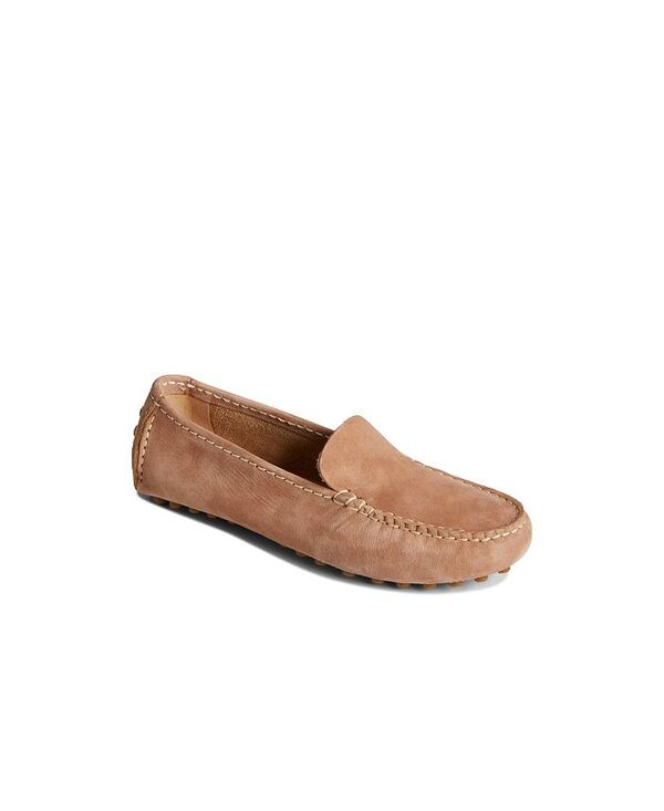 スペリー レディース シューズ パンプス Sperry Women's Port Driver Round Toe Flats Tumbled Medium Beige ベージュ