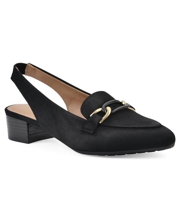 ホワイトマウンテン レディース シューズ パンプス ヒール White Mountain Women's Boreal Slingback Heels Black Fabric ブラック