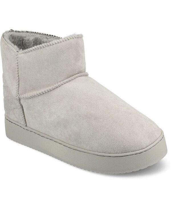 ジュルネ コレクション レディース シューズ サンダル ブーツ Journee Collection Women's Noa Round Toe Bootie Slippers Gray グレー