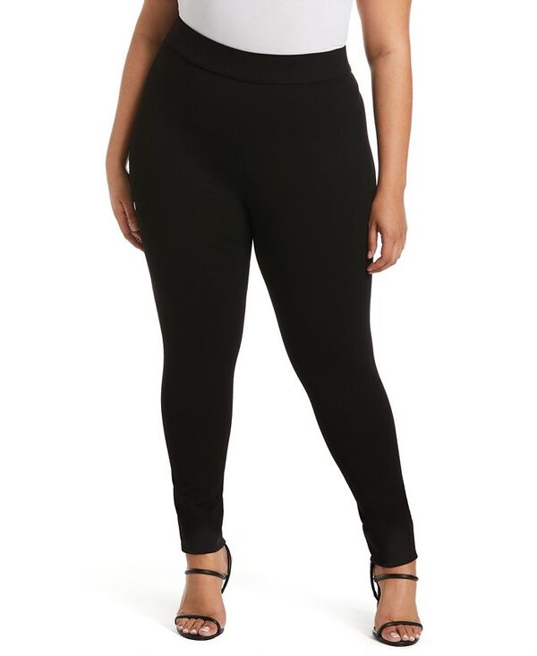 ラファエラ レディース ボトムス カジュアルパンツ プラスサイズ パンツ Rafaella Plus Size Comfort Fit Seamed Back Legging Pants Black ブラック