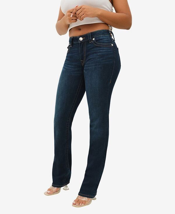 トゥルーレリジョン レディース ボトムス デニムパンツ ジーンズ True Religion Women's Billie Mid Rise Straight Jeans Indigo Upgrade インディゴ