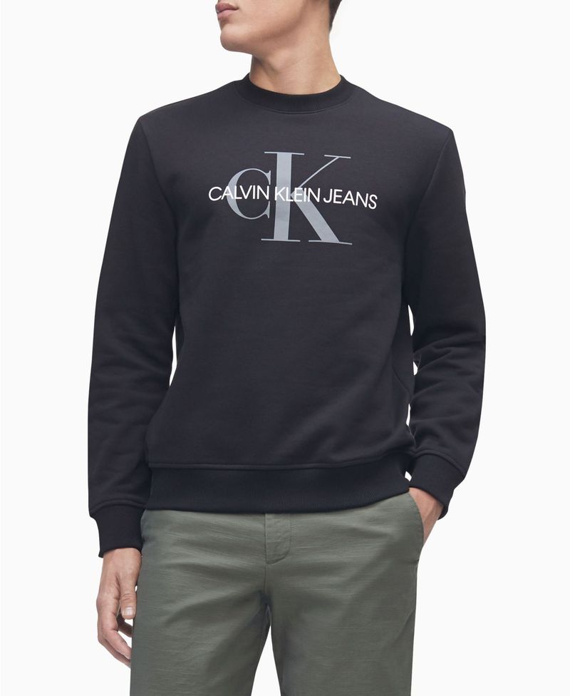 安い カルバンクライン メンズ パーカー スウェット アウター Calvin Klein Monogram Logo Sweatshirt Black Revida 店 楽天市場 Hillcrestcare Org