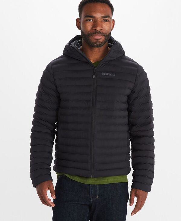 マーモット メンズ アウター ジャケット・ブルゾン パーカー Marmot Men's Echo Featherless Hoodie Black ブラック