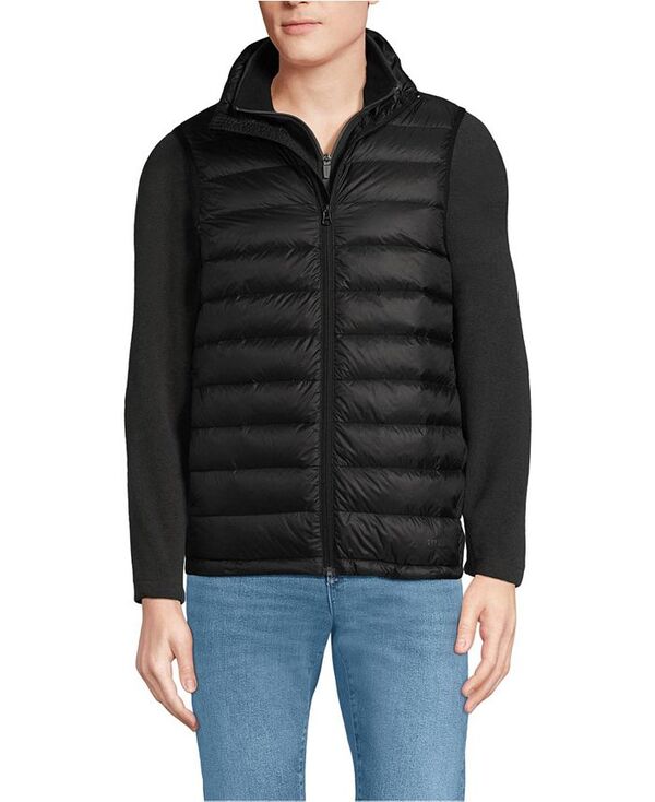 ランズエンド メンズ トップス ベスト ダウン Lands' End Men's Wanderweight Packable Down Vest Black ブラック|ReVida 店