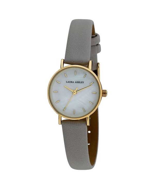 ローラアシュレイ レディース アクセサリー 腕時計 ミニ Laura Ashley Women's Mini Slim Clean Gray Polyurethane Strap Watch 26mm Gray グレー