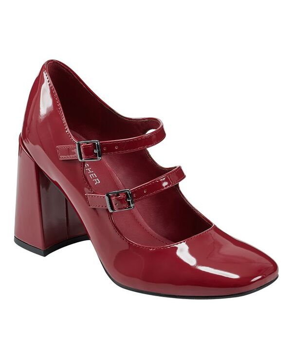 マークフィッシャー レディース シューズ パンプス ヒール Marc Fisher Women's Charisy Tapered Block Heel Dress Pumps Dark Red Patent レッド