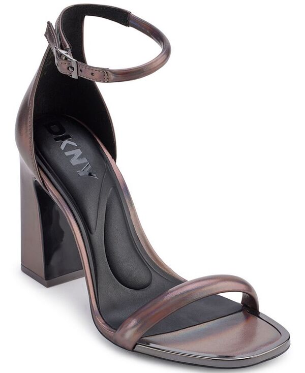 ダナ キャラン ニューヨーク レディース シューズ サンダル アンクル DKNY Women's Waylin Ankle Strap Dress Sandals Gunmetal ガンメタル|ReVida 店