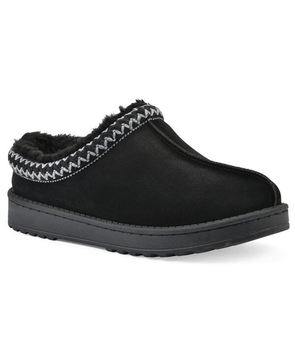 ホワイトマウンテン レディース シューズ サンダル レザー White Mountain Women's Iceberg Leather Clog Slippers Black Suede ブラック