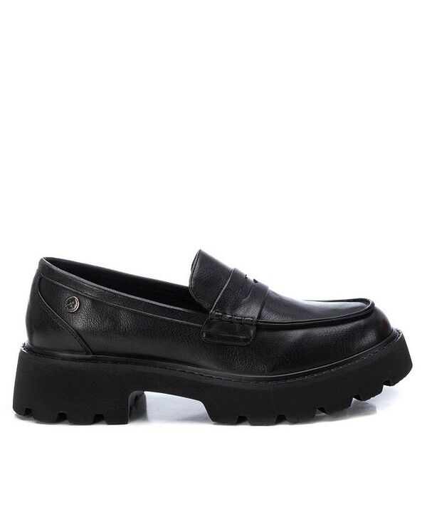 キシタイ王国 レディース シューズ パンプス XTI Women\u0027s Casual Moccasins By Black 黒いこと