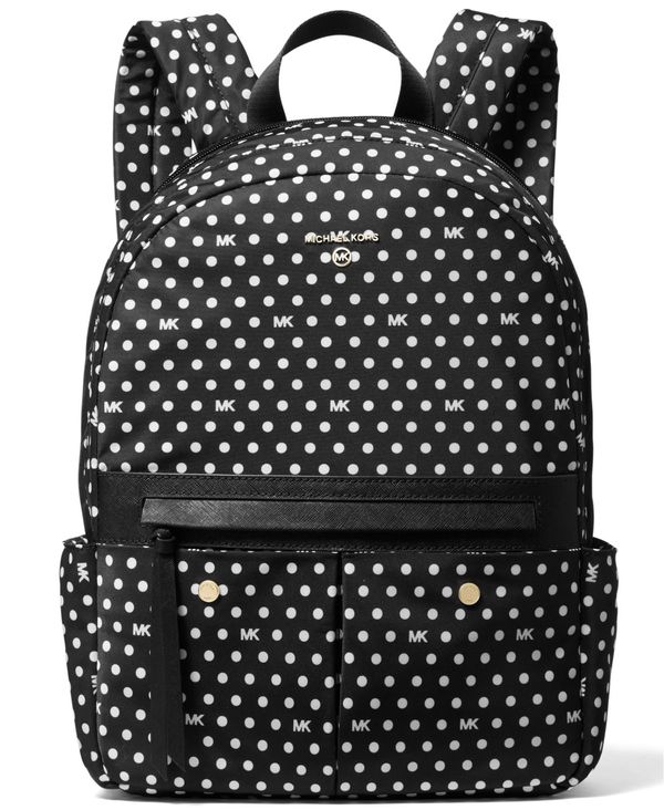 人気絶頂 マイケルコース レディース バックパック リュックサック バッグ Prescott Medium Backpack Black Optic White 人気満点 Www Jerad Org