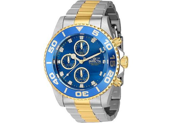 インビクタ メンズ アクセサリー 腕時計 Invicta Men's 43408 Pro Diver Quartz Chronograph Blue Dial Watch Silver シルバー