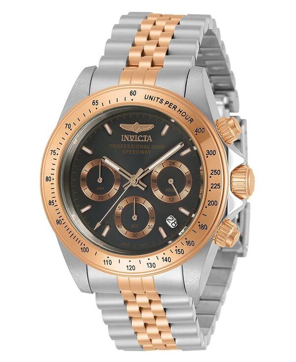 インビクタ メンズ アクセサリー 腕時計 Invicta Men's 30993 Speedway Quartz Chronograph Charcoal Dial Watch Silver シルバー