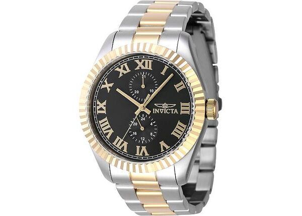 インビクタ メンズ アクセサリー 腕時計 Invicta Men's 47425 Specialty Quartz Multifunction Black Dial Watch Silver シルバー
