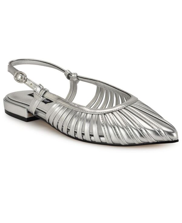 ナインウェスト レディース シューズ パンプス Nine West Women's Duria Pointy Toe Dress Mules Silver シルバー｜ReVida 店 19,936円