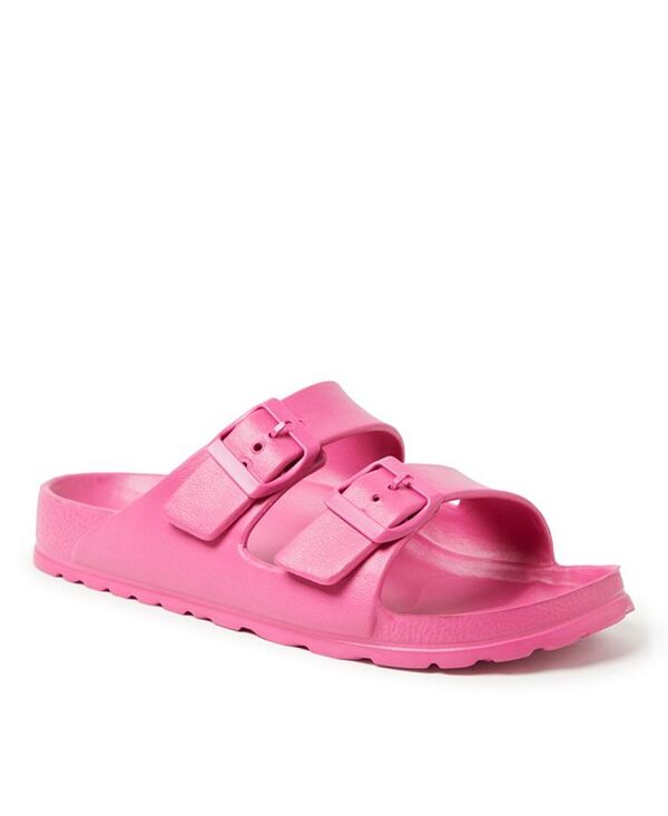 ディアフォームズ レディース シューズ サンダル Dearfoams EcoCozy Women's Sustainable Double Buckle Sandal Paradise pink ピンク 10,066円