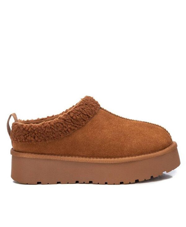 キシタイ レディース シューズ パンプス プラットフォーム スエード XTI Women's Platform Suede Clog Slippers By Camel キャメル