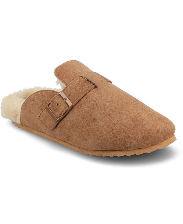 ジュルネ コレクション レディース シューズ サンダル Journee Collection Women's Ardenn Round Toe Slippers Tan タン