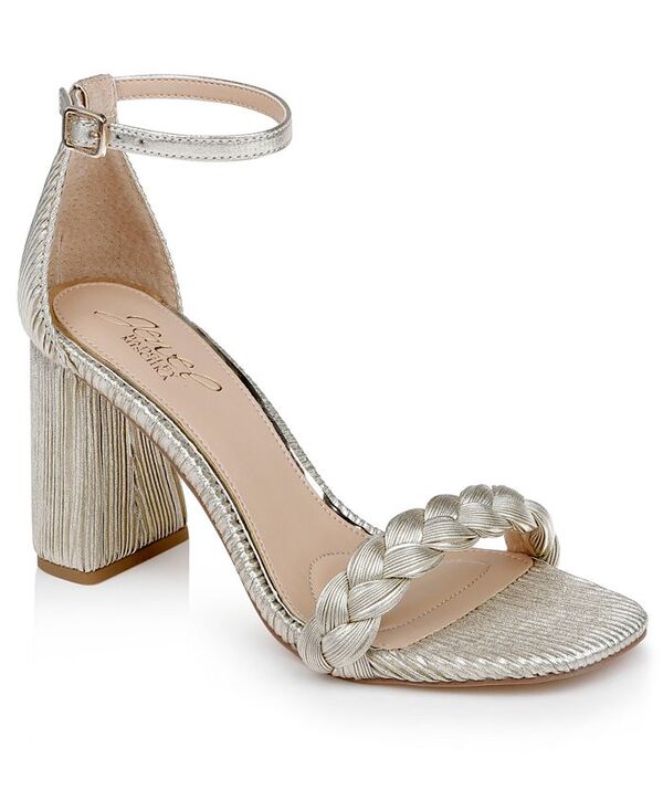 ジュウェルダグレイミシュカ レディース シューズ サンダル Jewel Badgley Mischka Women's Shea Round Toe Dress Sandals Champagne シャンパン