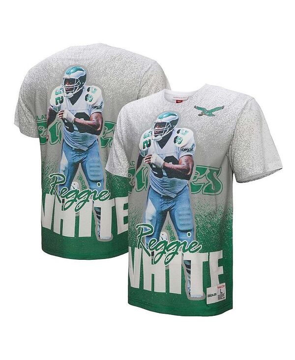 ミッチェル&ネス メンズ トップス Tシャツ Mitchell & Ness Men's Reggie White Gray Philadelphia Eagles Burst Retired Player T-Shirt Gray グレー