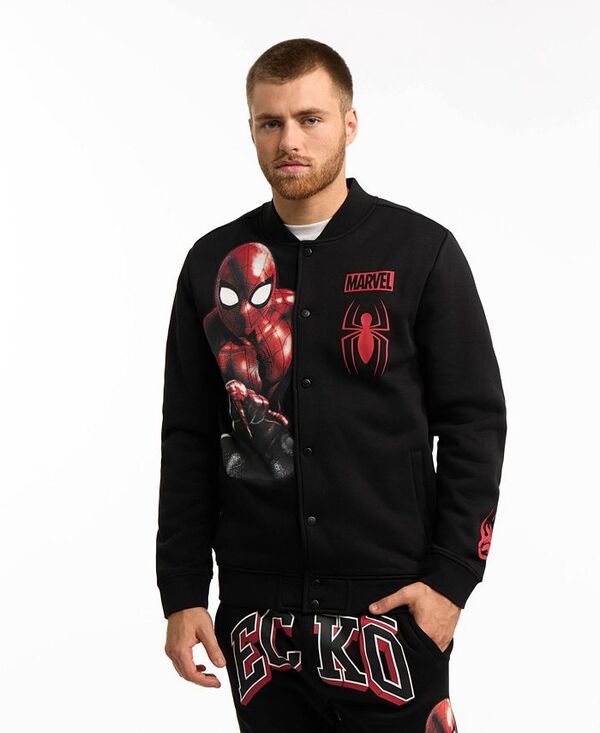 エコー メンズ アウター パーカー・スウェット フリース ジャケット Ecko Unltd Men's Made You Look Fleece Jacket Black ブラック