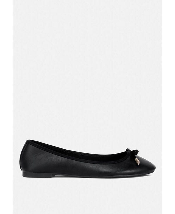 ロンドンラグ レディース シューズ パンプス London Rag Suzzy Bow Embellished Flat Ballerinas Black ブラック|ReVida 店
