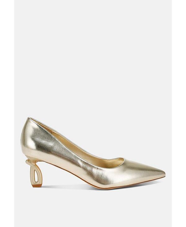 ロンドンラグ レディース シューズ サンダル トール ヒール London Rag Tagetes Metallic Fantasy Heel Pumps Gold ゴールド