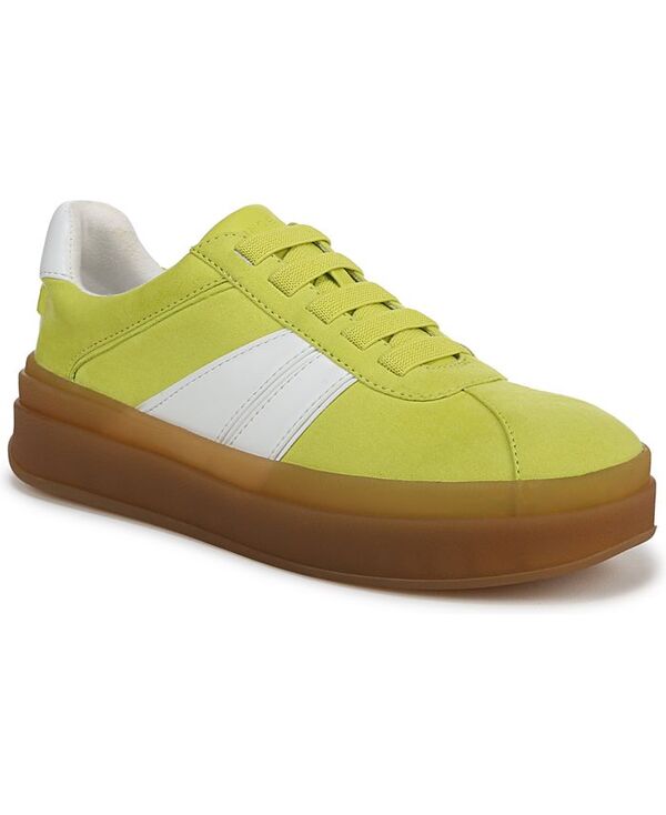 フランコサルト レディース シューズ スニーカー プラットホーム スピード競技 Franco Sarto Women\u0027s Vinto Lace Up Platform Sneakers Lime Green Fabric 菩提樹