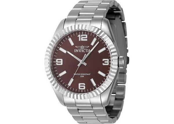 インビクタ メンズ アクセサリー 腕時計 Invicta Men's 47452 Specialty Quartz 3 Hand Copper Dial Watch Silver シルバー