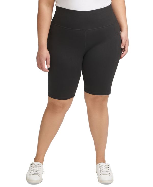 biker shorts with pockets plus size