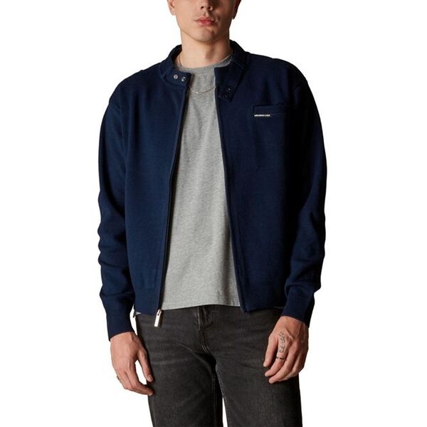 メンバーズオンリー メンズ アウター 編み物・プルオーバー Members Only Men\u0027s Iconic Racer Sweater Navy 米国海軍