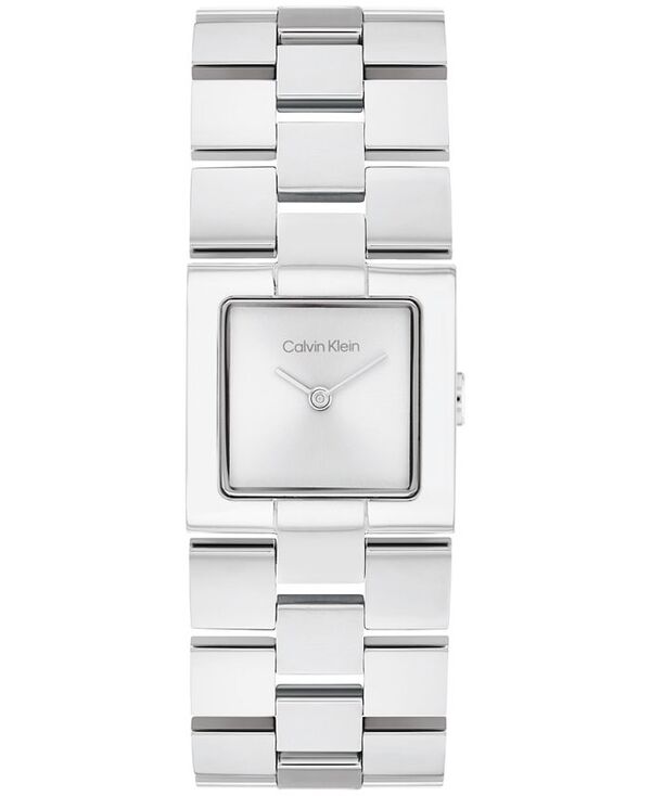 カルバンクライン レディース アクセサリー 腕時計 Tシャツ Calvin Klein Women's CK Meridian Silver Tone Stainless Steel Bracelet Watch 22mm Silver シルバー
