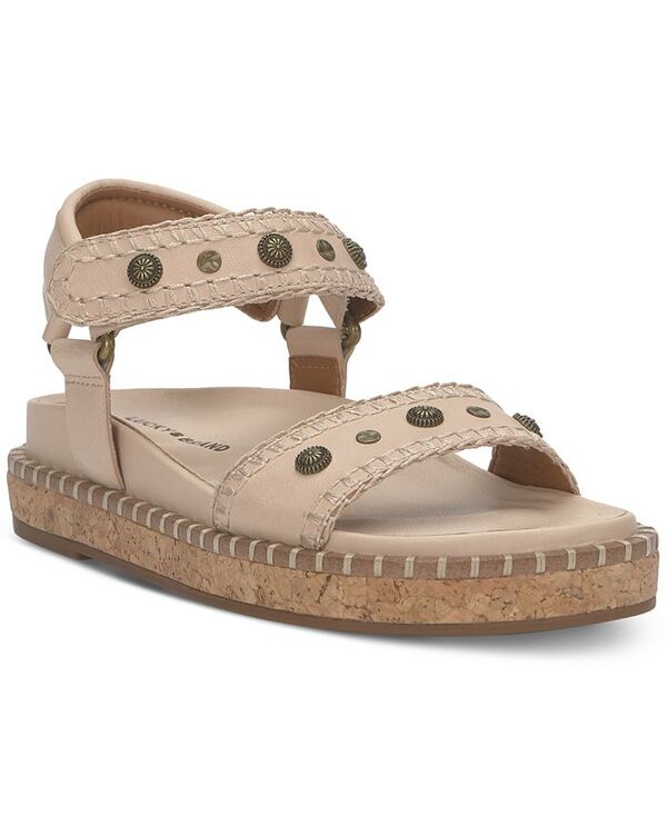 ラッキーブランド レディース シューズ サンダル Lucky Brand Women's Ullani Studded Whipstitch Footbed Sandals Murex Summer Haze