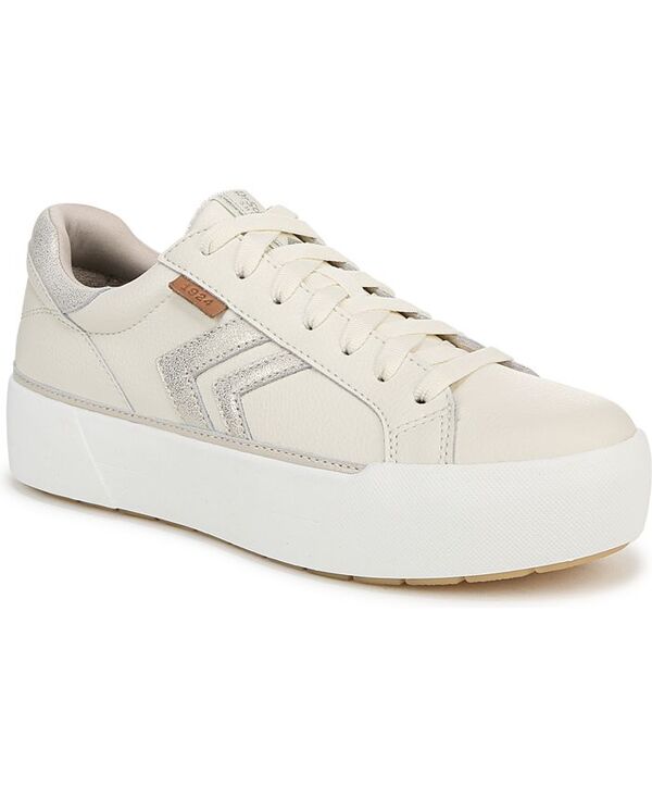 ドクター・ショール レディース シューズ スニーカー プラットフォーム レース Dr. Scholl Women Young And Free Lace Up Platform Sneakers Off White Leather オフホワイト